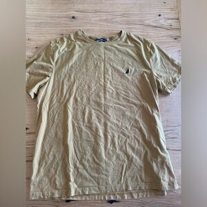 Nautica Men’s Short Sleeve Tee‎ Shirt Maize Yellow XLarge  Preloved